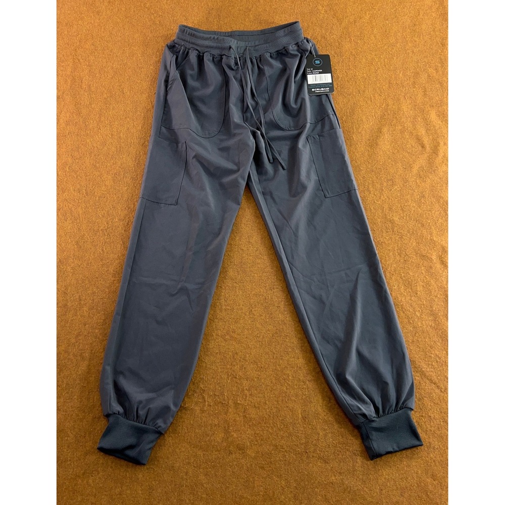 Scrubaid Women Medium Pewter Performance Cargo Jogger Scrub Pants 1332 NWT